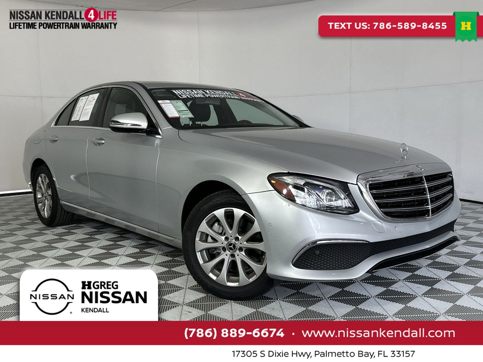 Iridium Silver Metallic 2018 Mercedes-Benz E-Class Sedan All-Wheel Drive 9-Speed Automatic