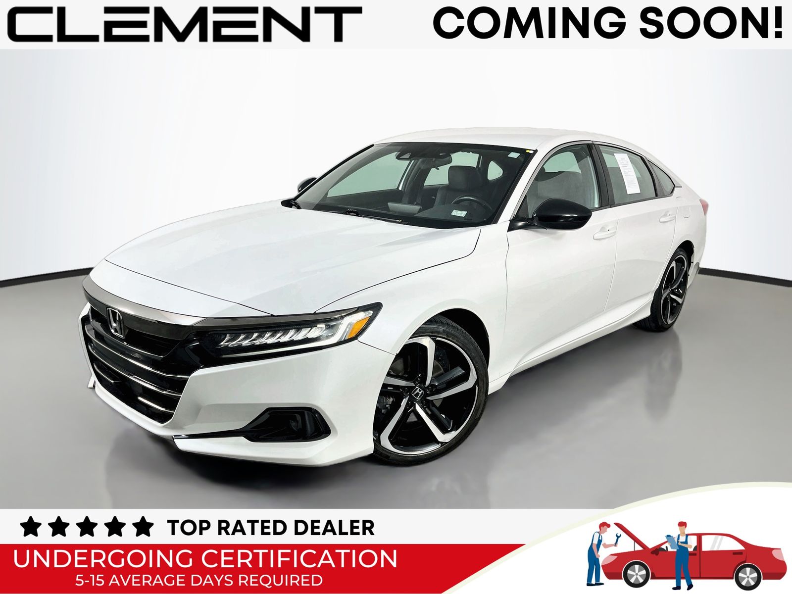 Platinum White Pearl 2022 Honda Accord Sedan Front-Wheel Drive Continuously Variable Transmission