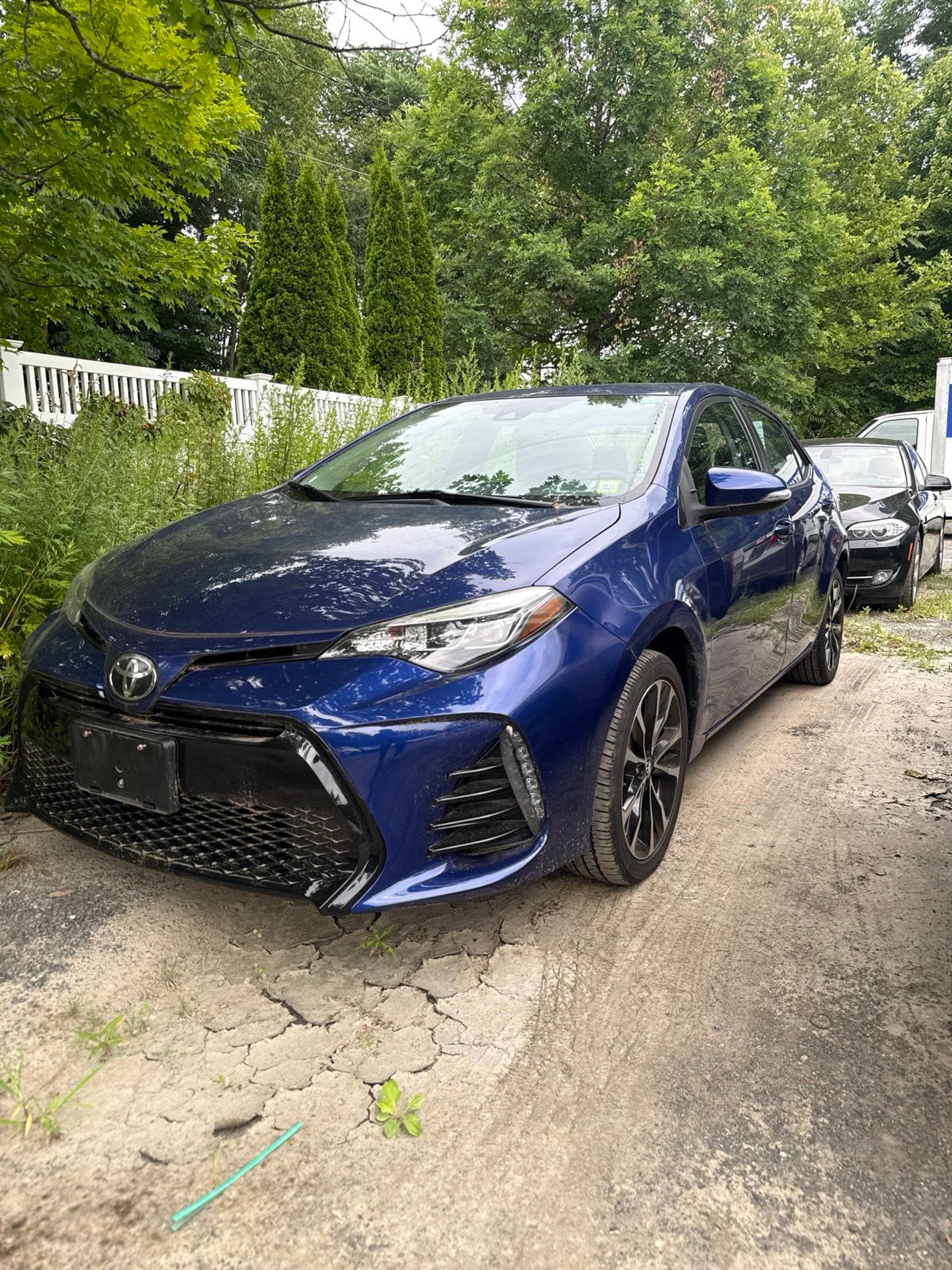 Blue 2018 Toyota Corolla Sedan Front-Wheel Drive Continuously Variable Transmission