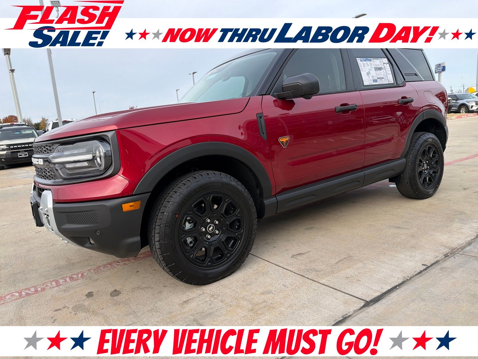 Ruby Red Metallic 2025 Ford Bronco Sport SUV / Crossover All-Wheel Drive 8-Speed Automatic
