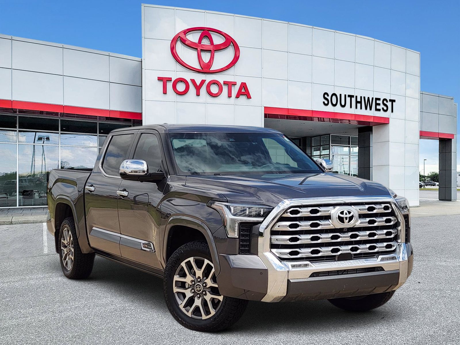 Magnetic Gray Metallic 2024 Toyota Tundra 1794 Edition CrewMax Cab 4WD Pickup Truck Four-Wheel Drive Automatic