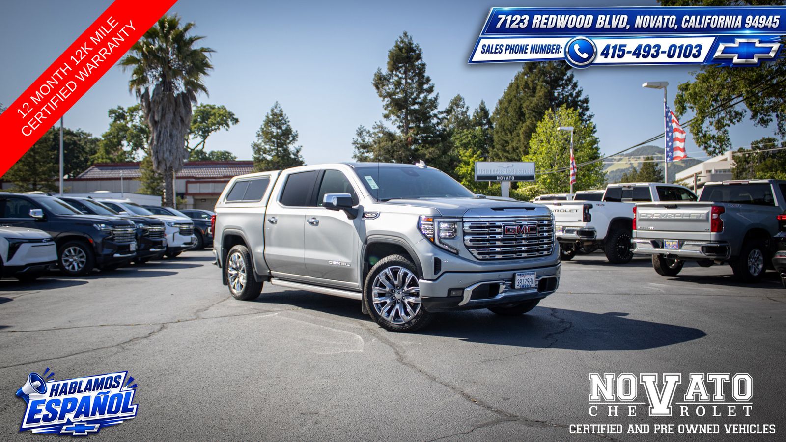 Sterling Metallic 2024 GMC Sierra 1500 Pickup Truck Four-Wheel Drive Automatic