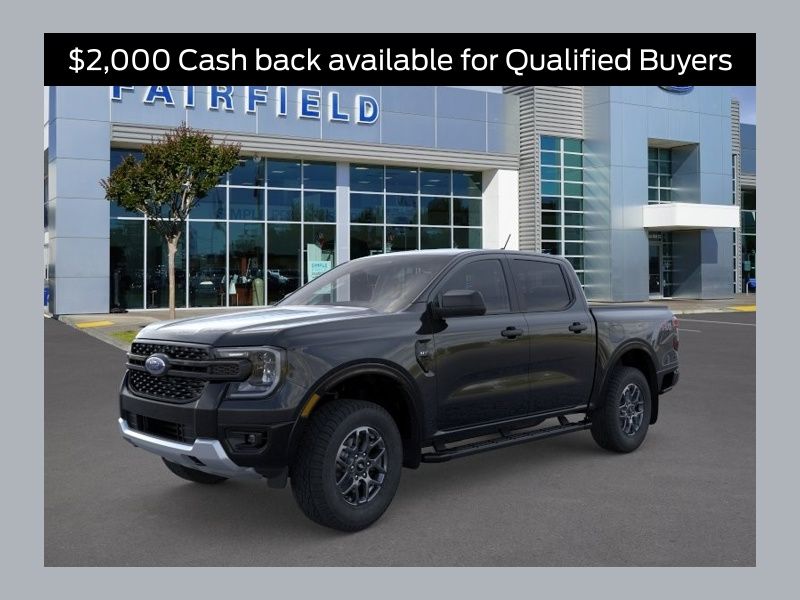 Shadow Black 2025 Ford Ranger Pickup Truck Four-Wheel Drive Automatic