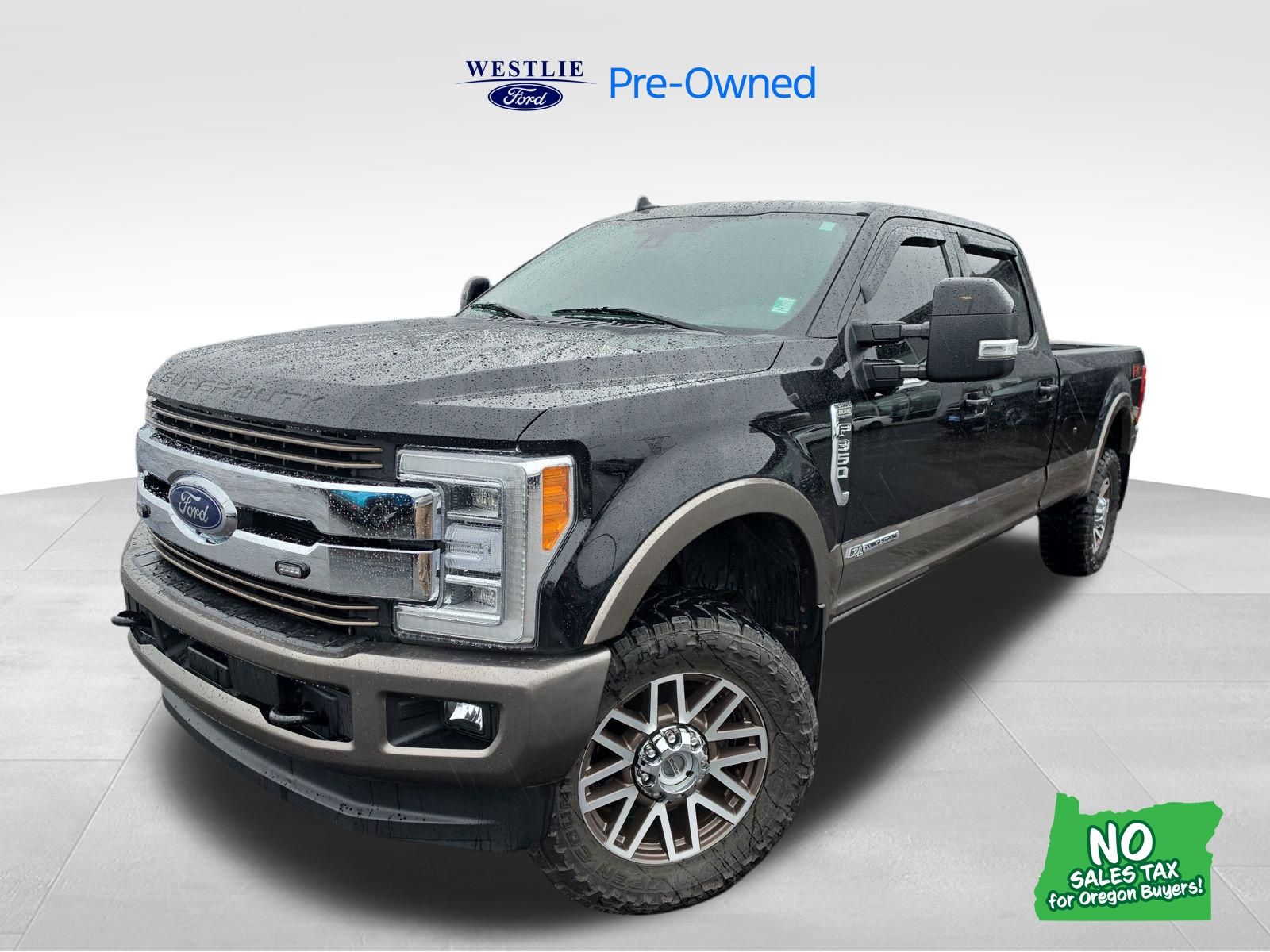 Agate Black Metallic 2019 Ford F-350 Super Duty King Ranch Crew Cab 4WD Pickup Truck Four-Wheel Drive 6-Speed Automatic
