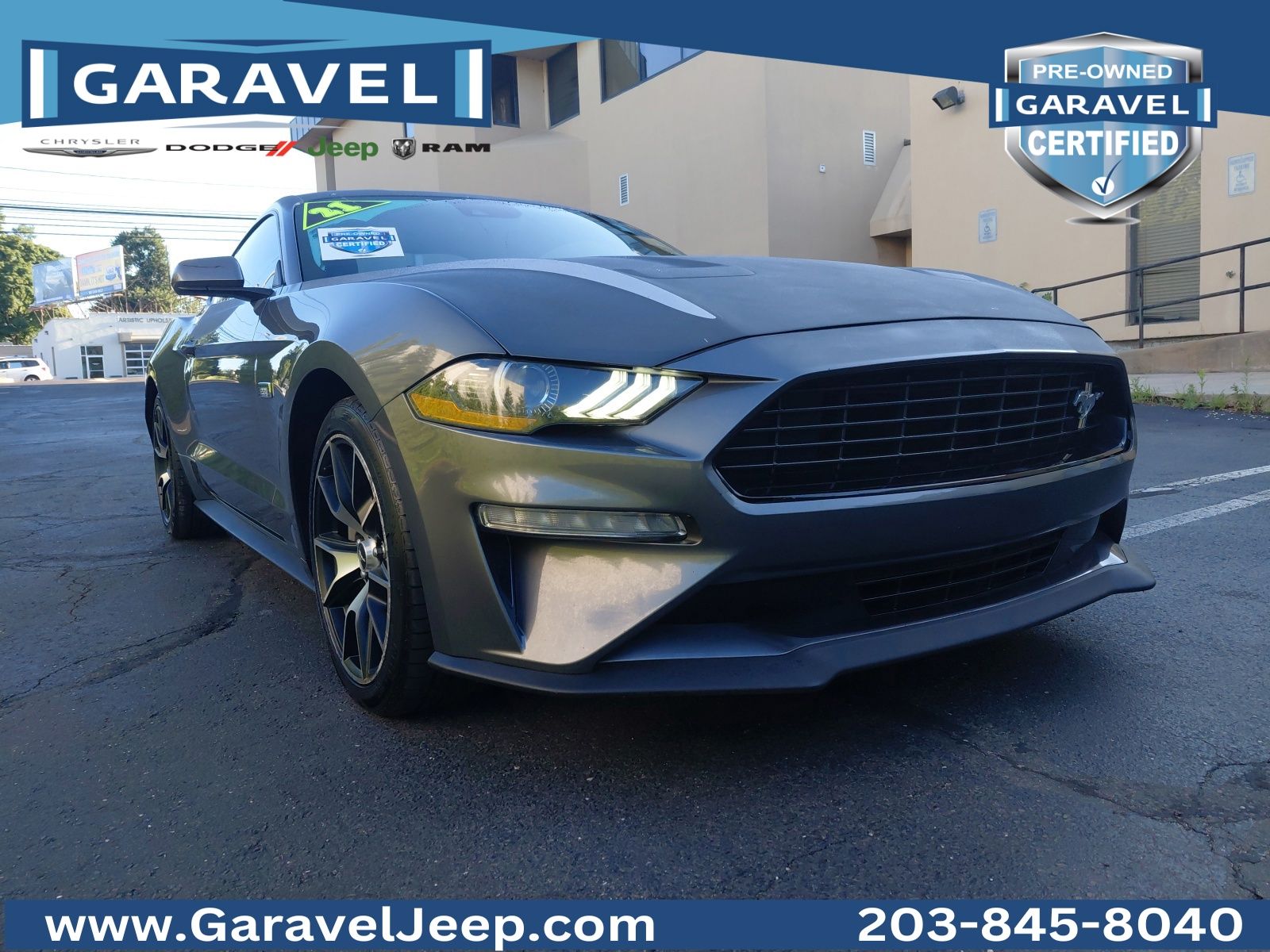 Carbonized Gray Metallic 2021 Ford Mustang Coupe Rear-Wheel Drive Automatic