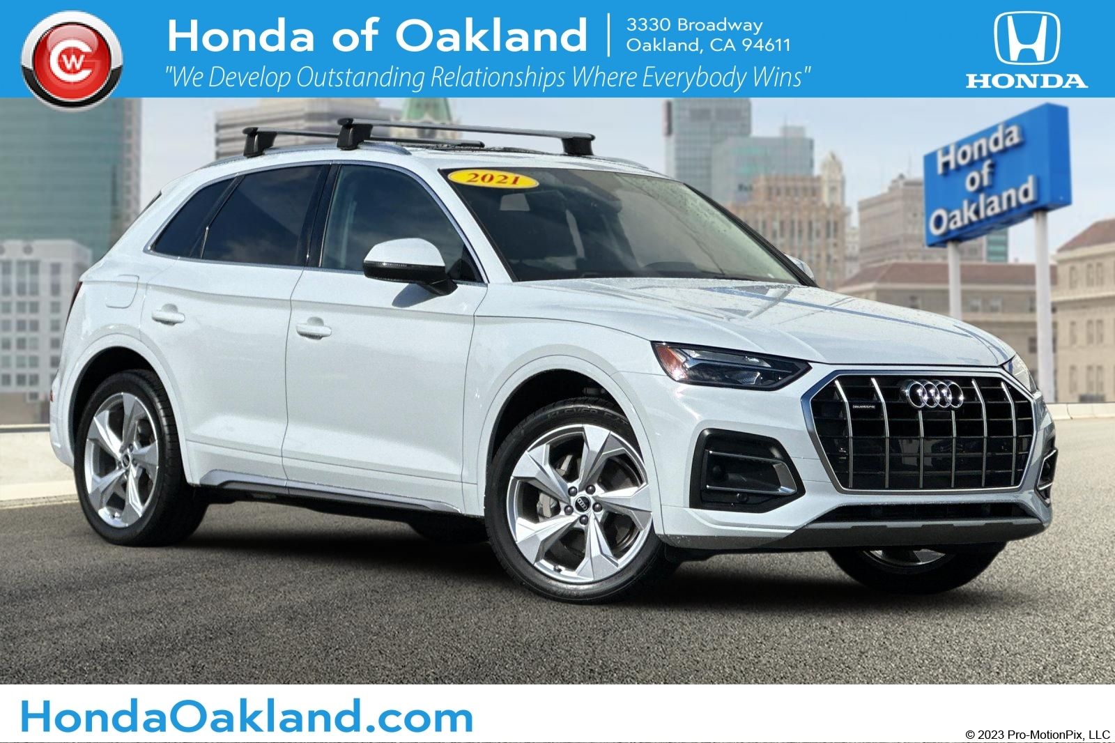 Glacier White Metallic 2021 Audi Q5 SUV / Crossover All-Wheel Drive 7-Speed Automatic