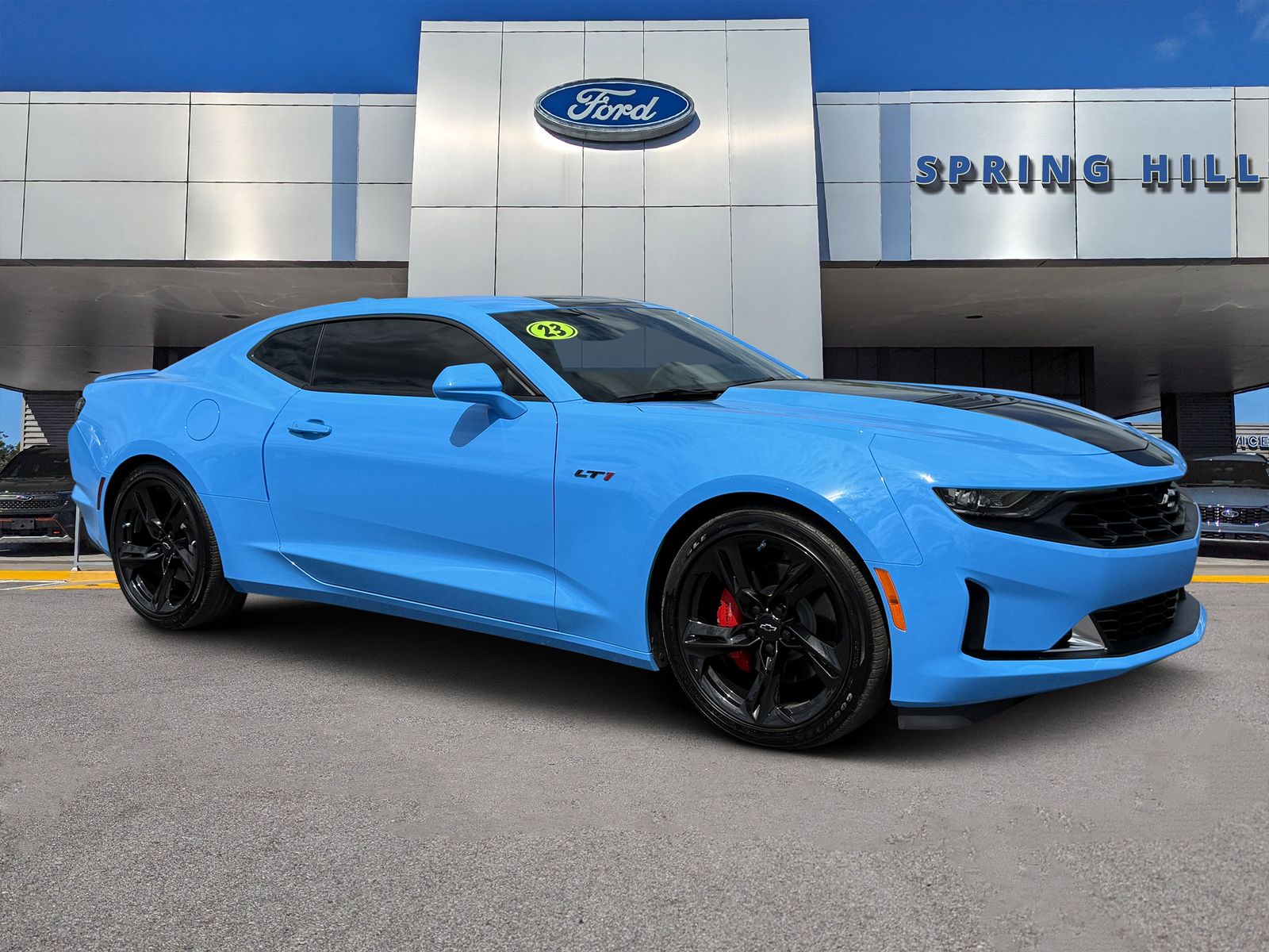 Blue 2023 Chevrolet Camaro Coupe Rear-Wheel Drive Automatic