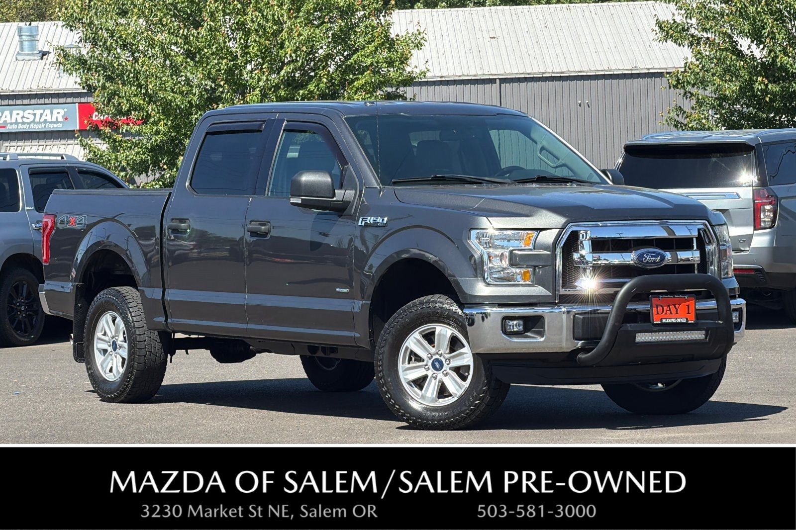 Gray (Magnetic) 2015 Ford F-150 Pickup Truck Four-Wheel Drive 6-Speed Automatic