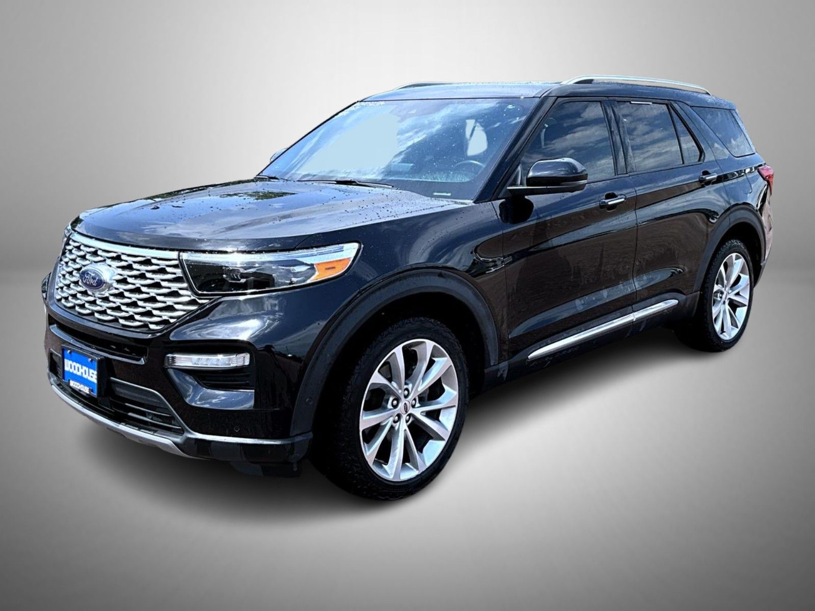 Black Metallic 2021 Ford Explorer SUV / Crossover All-Wheel Drive Automatic
