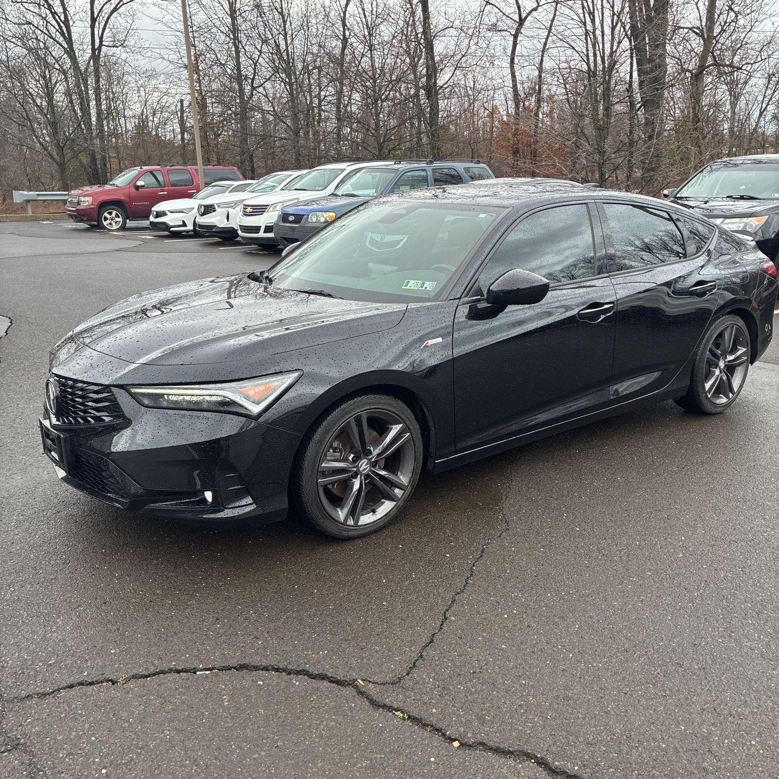 Black 2023 Acura Integra FWD with A-SPEC Package Sedan Front-Wheel Drive Continuously Variable Transmission