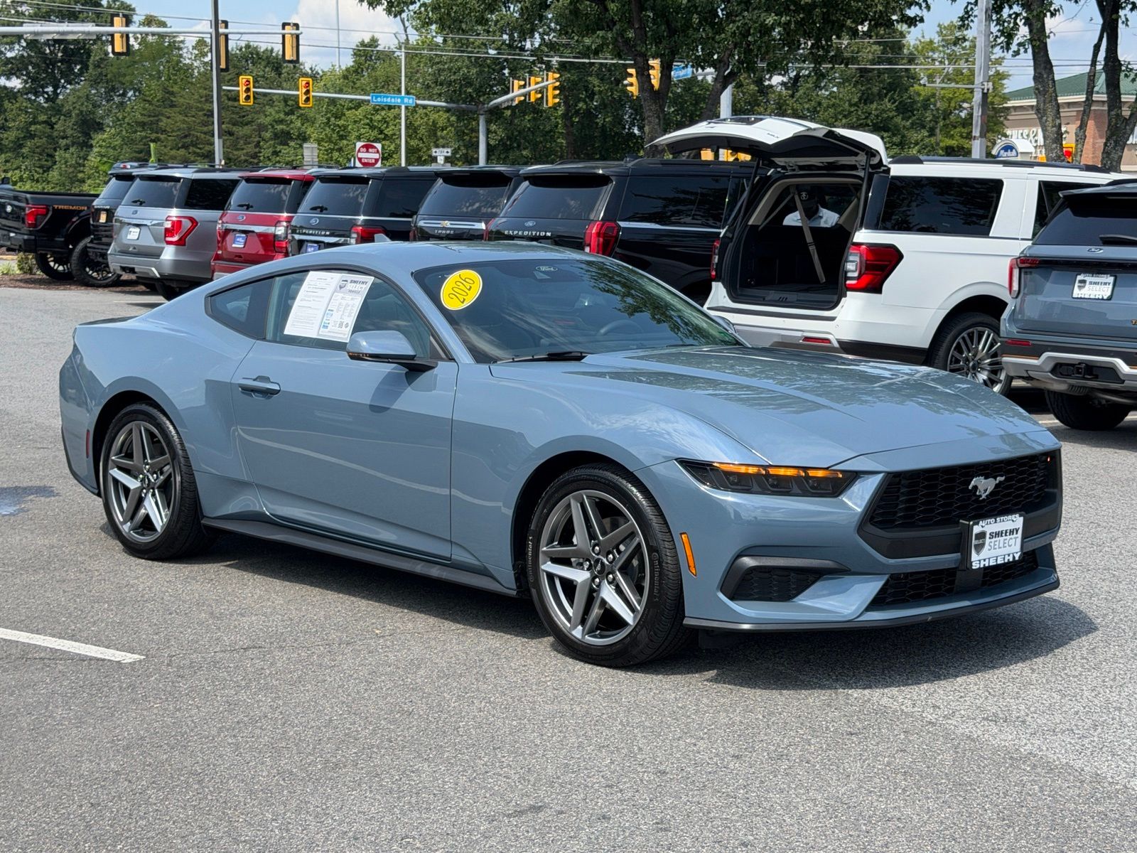 Vapor Blue Metallic 2026 Ford Mustang Coupe Rear-Wheel Drive Automatic