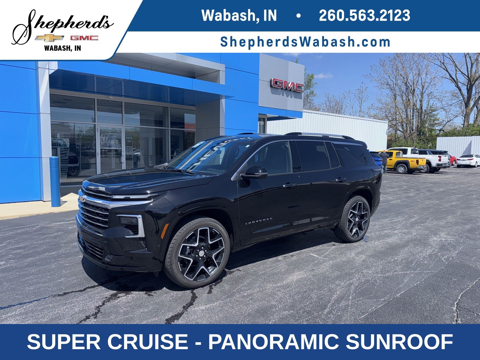 Black Metallic 2025 Chevrolet Traverse High Country 4WD SUV / Crossover Four-Wheel Drive 8-Speed Automatic