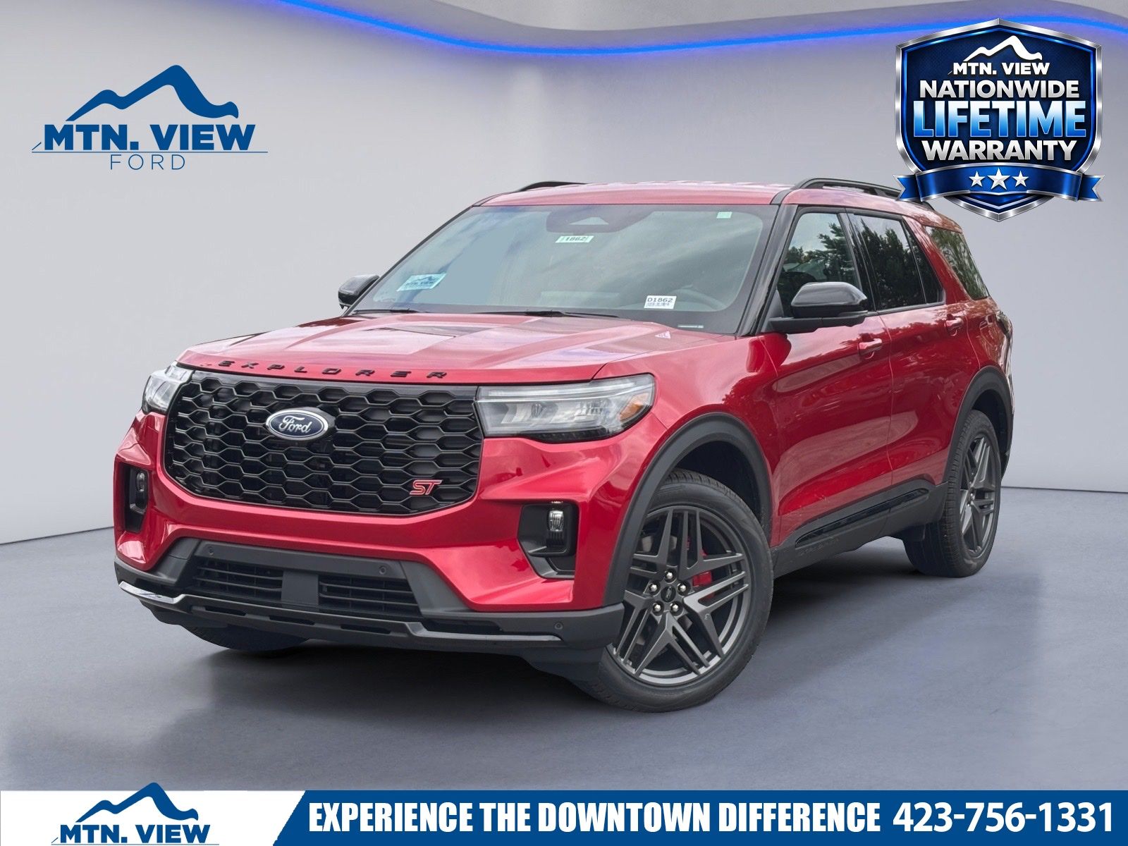 Red Metallic 2026 Ford Explorer SUV / Crossover All-Wheel Drive Automatic