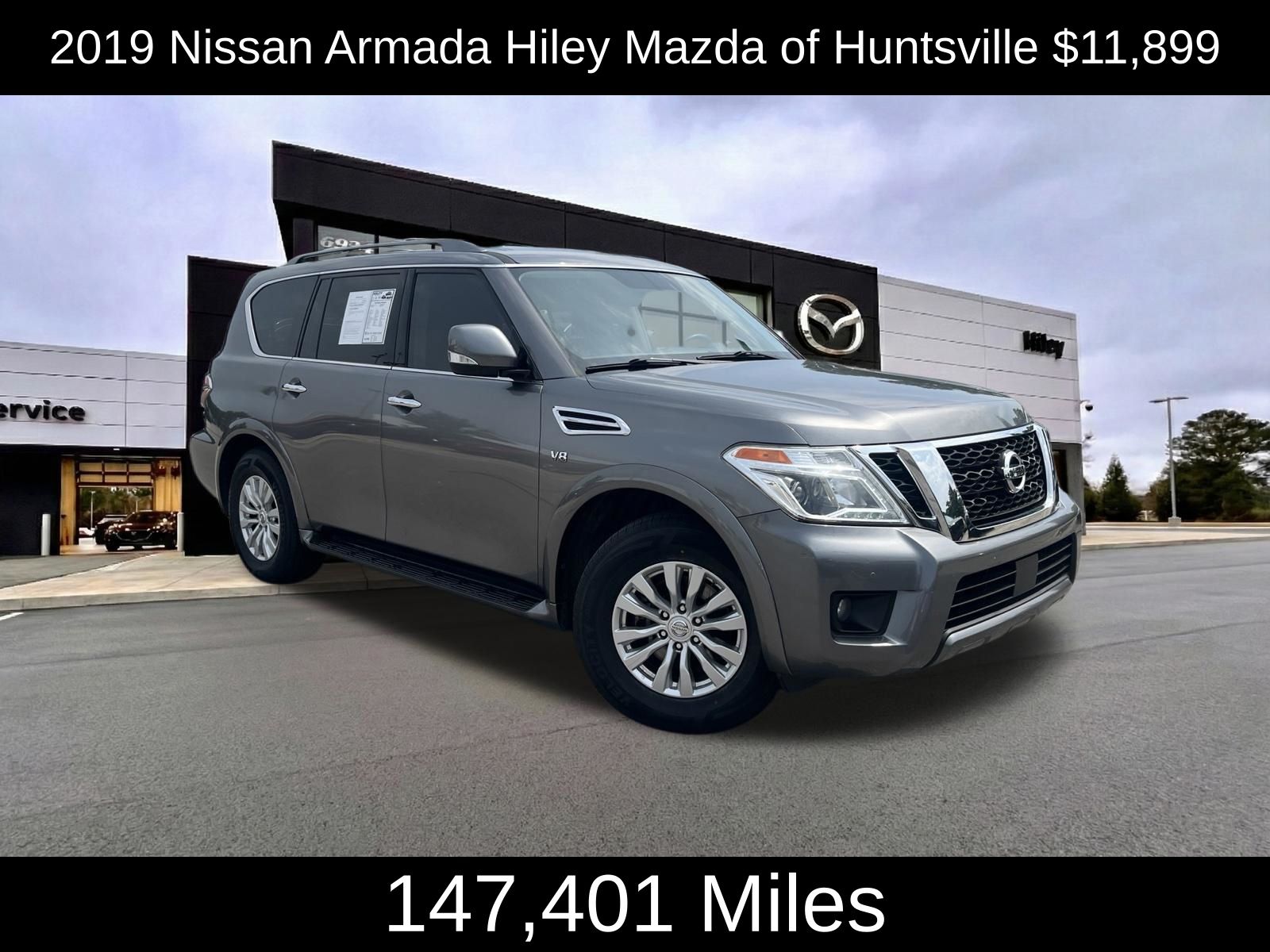 Gray (Gun Metallic) 2019 Nissan Armada SUV / Crossover 4X2 7-Speed Automatic