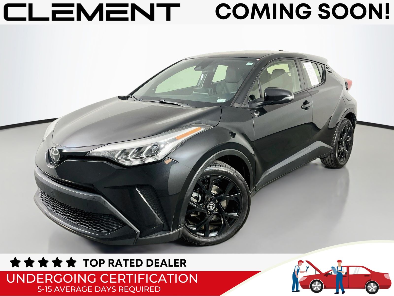 Black Sand Pearl 2022 Toyota C-HR SUV / Crossover Front-Wheel Drive Continuously Variable Transmission