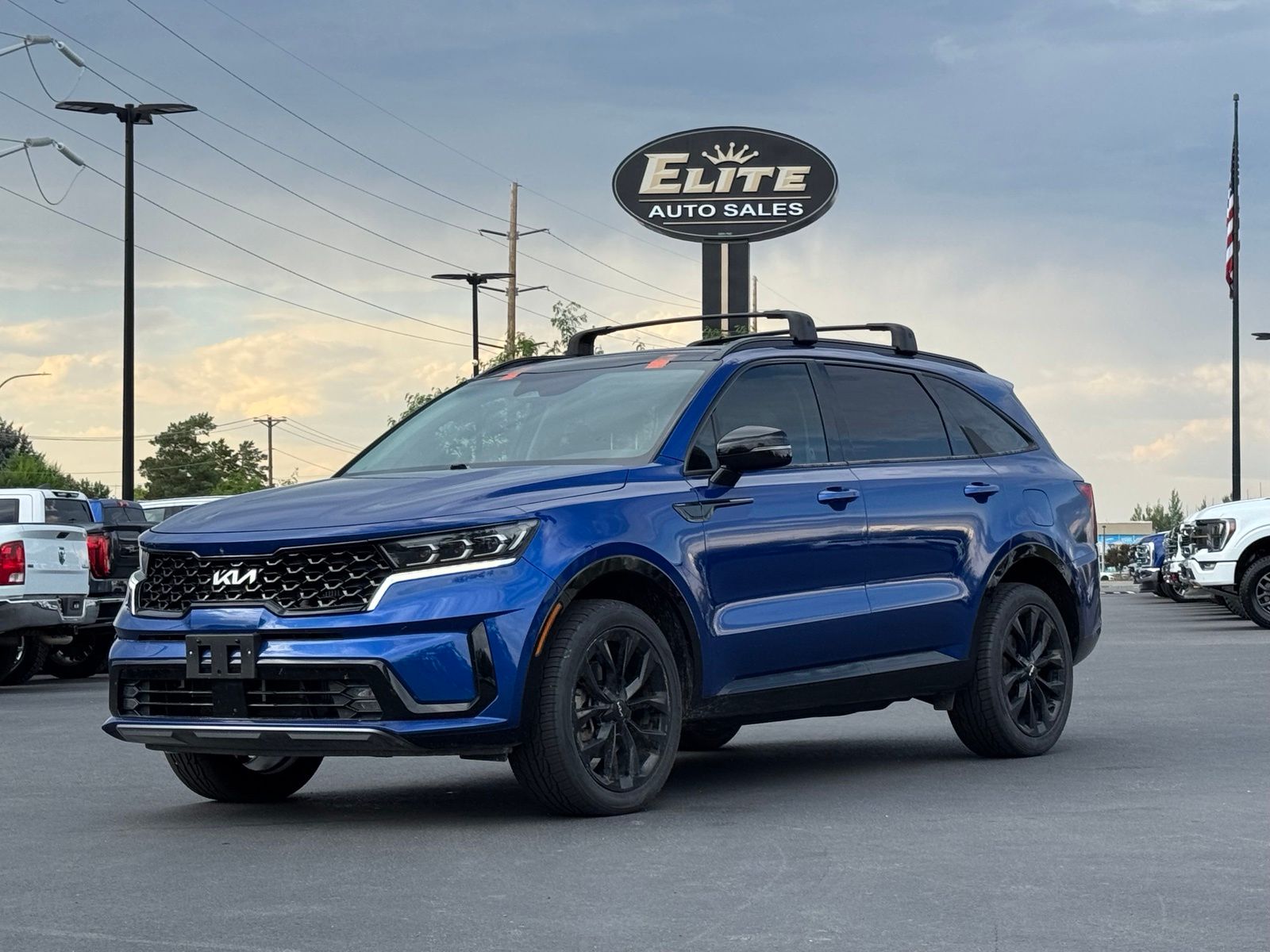 Sapphire Blue 2022 Kia Sorento SUV / Crossover All-Wheel Drive 8-Speed Dual Clutch