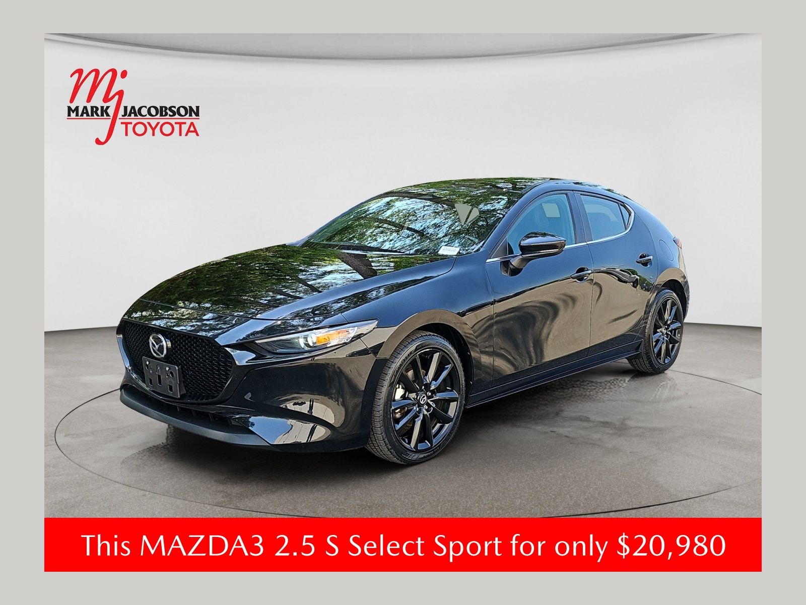 Jet Black 2025 Mazda MAZDA3 Hatchback Front-Wheel Drive 6-Speed Automatic