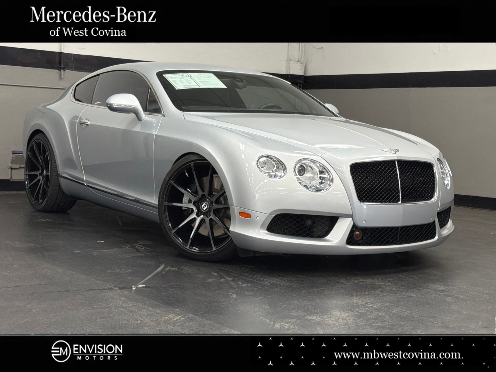 Silver Tempest Metallic 2015 Bentley Continental GT Coupe All-Wheel Drive 8-Speed Automatic