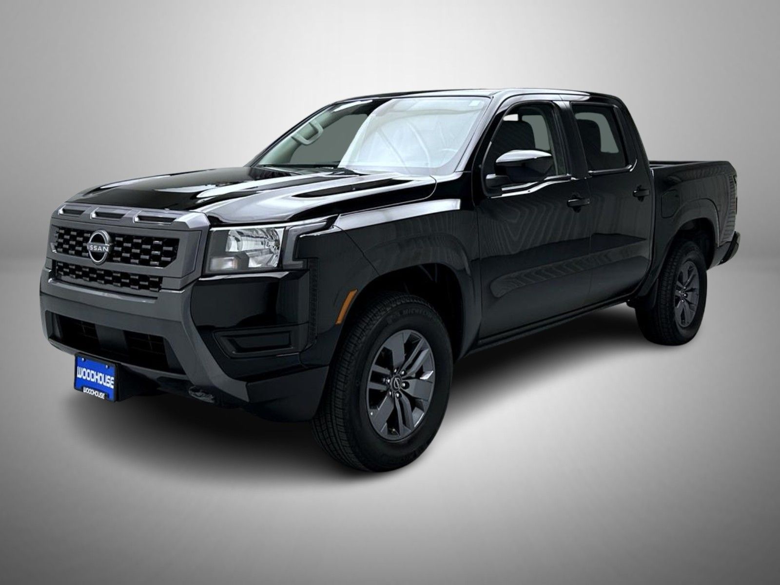 Super Black 2025 Nissan Frontier Pickup Truck Four-Wheel Drive 9-Speed Automatic Overdrive
