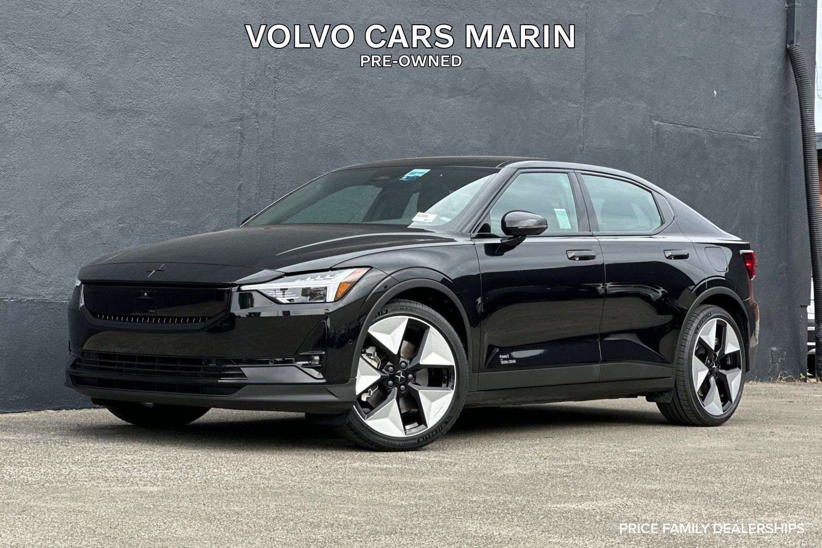 Space Metallic 2024 Polestar 2 Sedan All-Wheel Drive 1-Speed Automatic