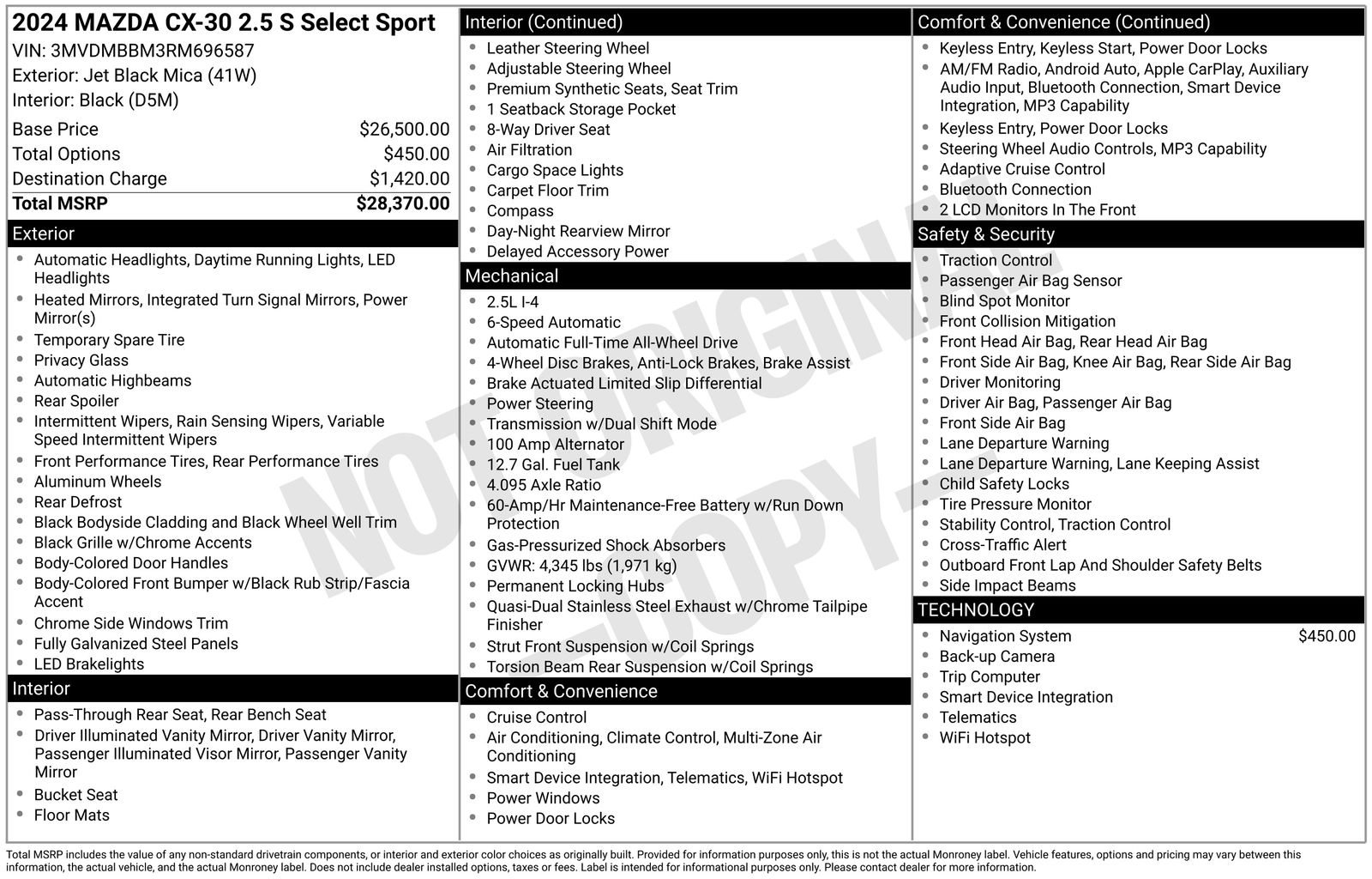 Used Car 2024 Mazda Cx-30  2.5 S Select Sport For Sale Under $25,000 In Austin, Texas