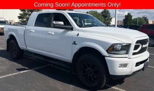 Bright White Clearcoat 2018 RAM 3500 Laramie Mega Cab 4WD Pickup Truck Four-Wheel Drive 6-Speed Automatic
