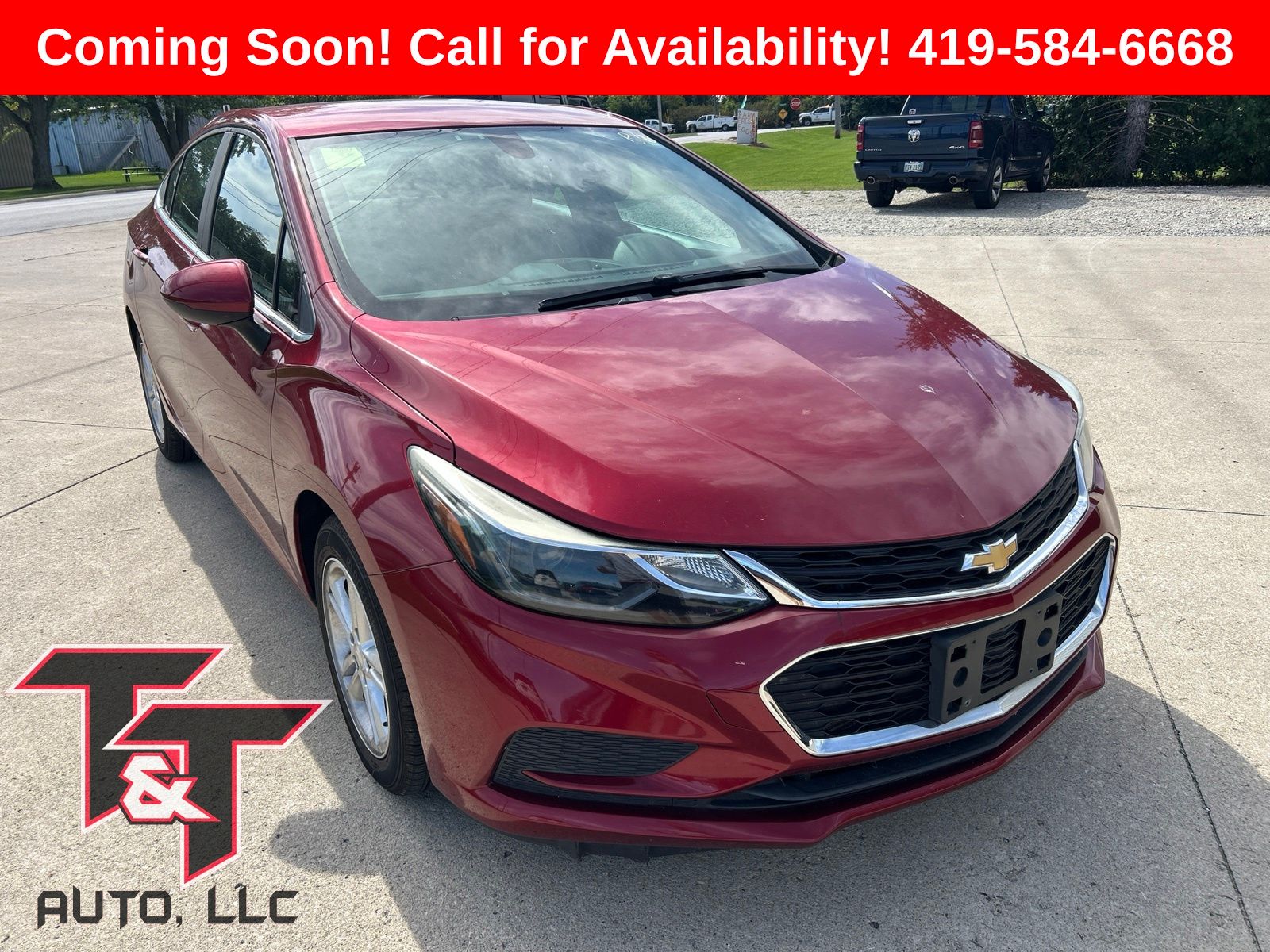 Cajun Red Tintcoat 2017 Chevrolet Cruze Sedan Front-Wheel Drive 6-Speed Automatic