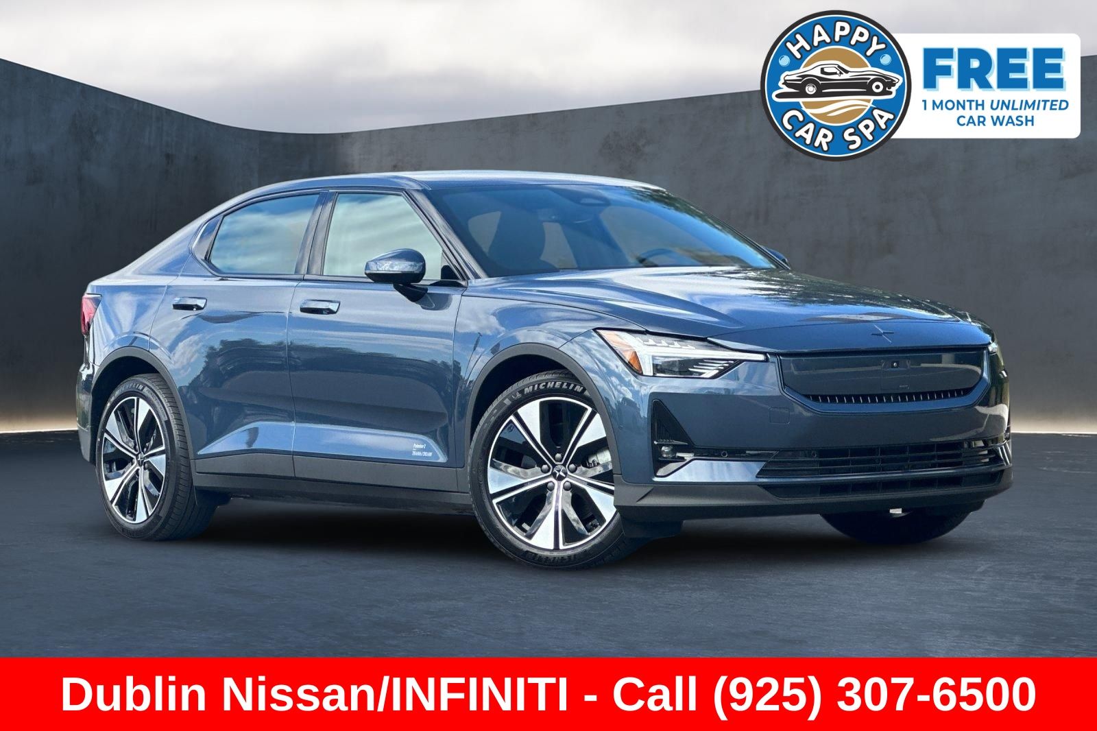 Midnight Metallic 2024 Polestar 2 Sedan All-Wheel Drive 1-Speed Automatic