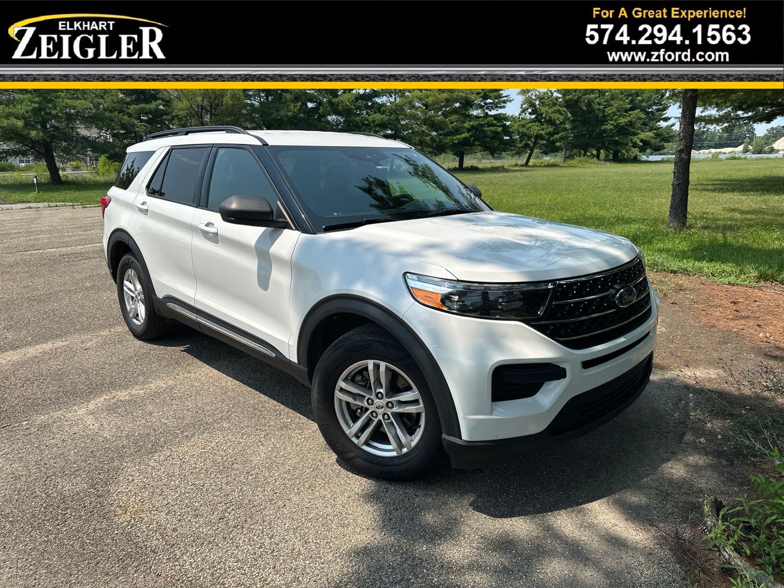 White Metallic 2020 Ford Explorer SUV / Crossover All-Wheel Drive Automatic