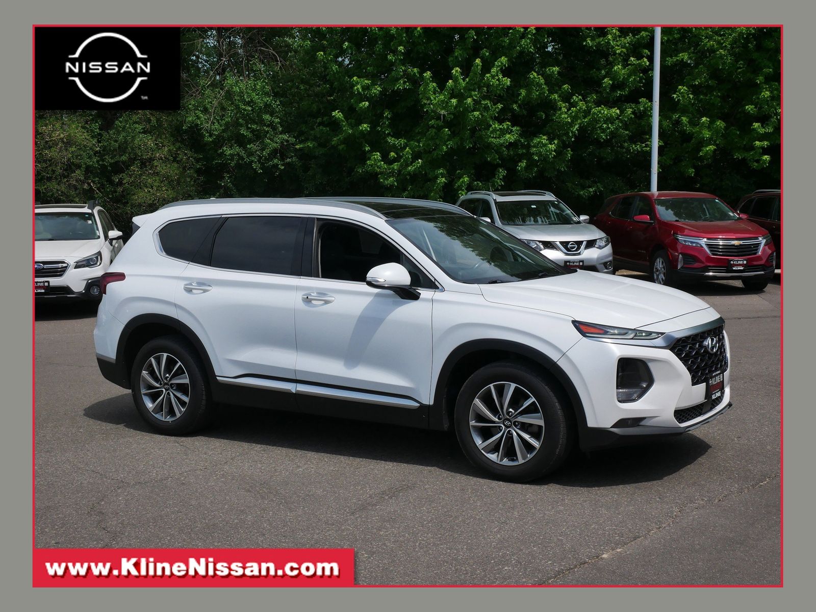 Quartz White 2019 Hyundai Santa Fe 2.4L Limited AWD SUV / Crossover All-Wheel Drive 8-Speed Automatic