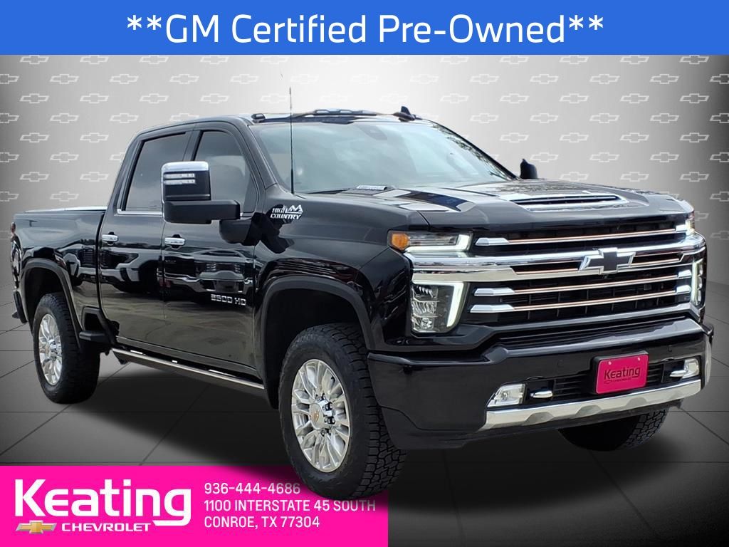 Mosaic Black Metallic 2022 Chevrolet Silverado 2500HD High Country Crew Cab 4WD Pickup Truck Four-Wheel Drive Automatic