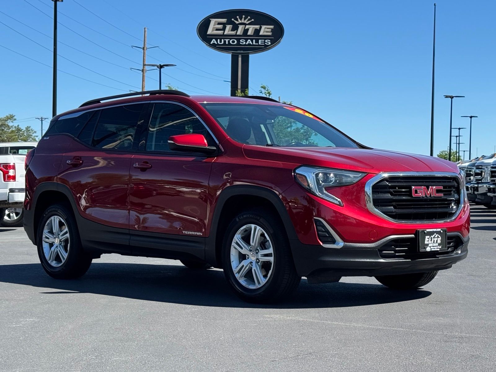 Red Quartz Tintcoat 2020 GMC Terrain SLE AWD SUV / Crossover Four-Wheel Drive 9-Speed Automatic