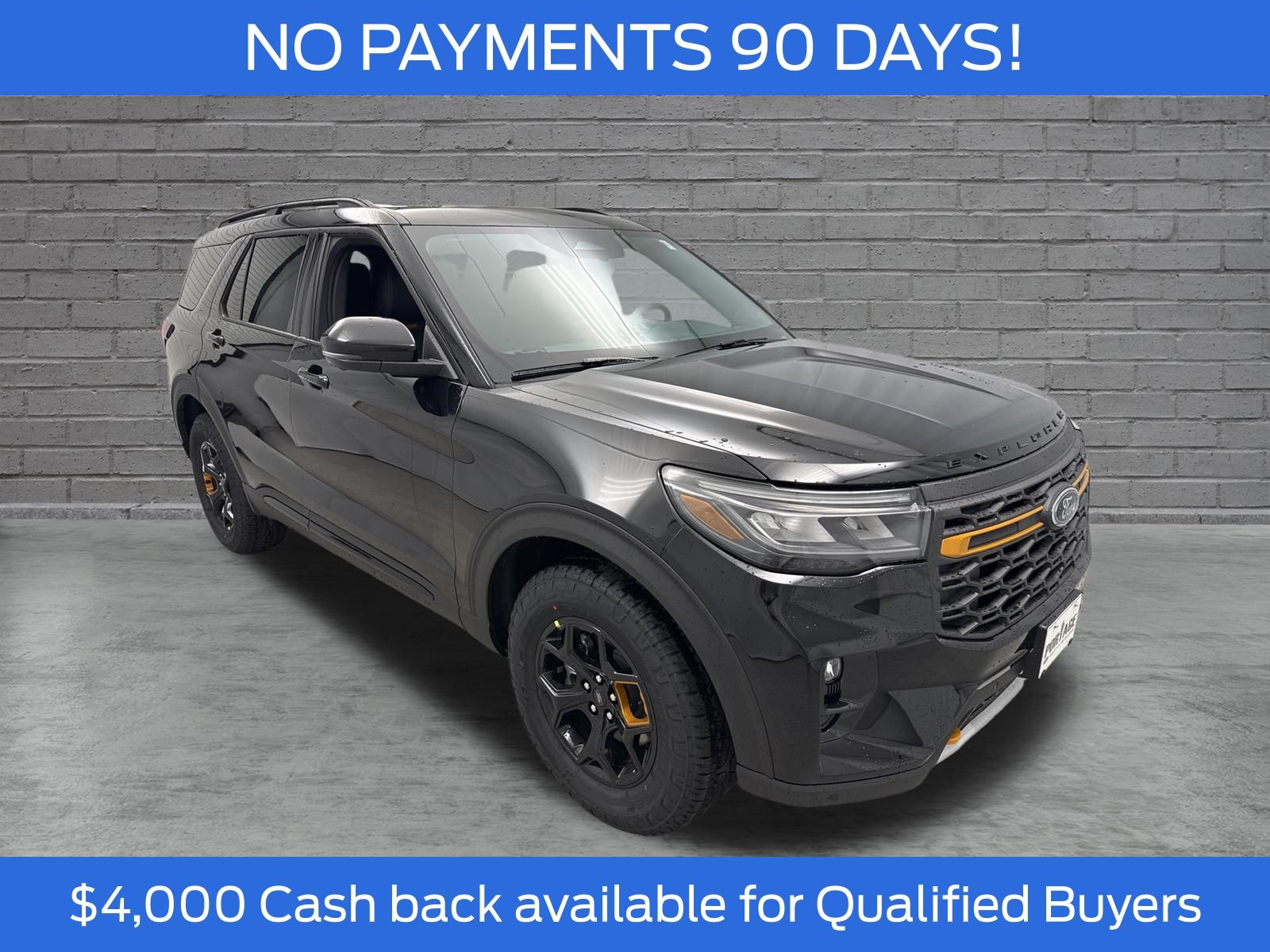 Agate Black Metallic 2026 Ford Explorer SUV / Crossover All-Wheel Drive Automatic