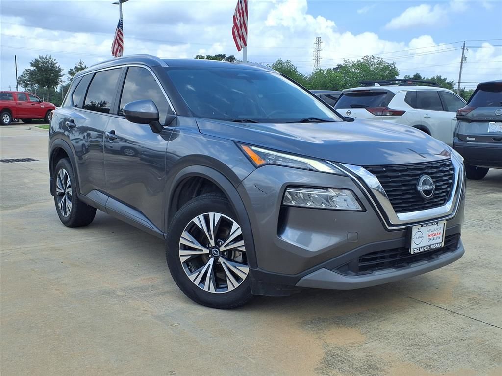 Gray (Gun Metallic) 2022 Nissan Rogue SV FWD SUV / Crossover Front-Wheel Drive Continuously Variable Transmission