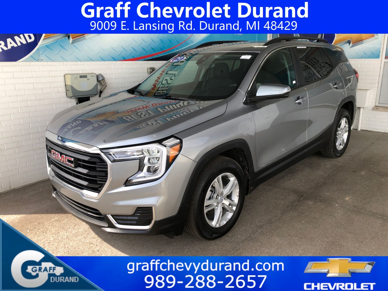 Sterling Metallic 2023 GMC Terrain SLE FWD SUV / Crossover Front-Wheel Drive 9-Speed Automatic