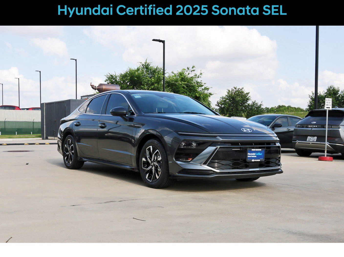 Portofino Gray 2025 Hyundai Sonata SEL FWD Sedan Front-Wheel Drive 8-Speed Automatic