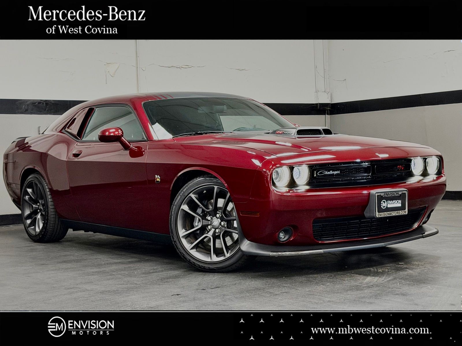 Octane Red Pearlcoat 2021 Dodge Challenger Coupe Rear-Wheel Drive 6-Speed Manual