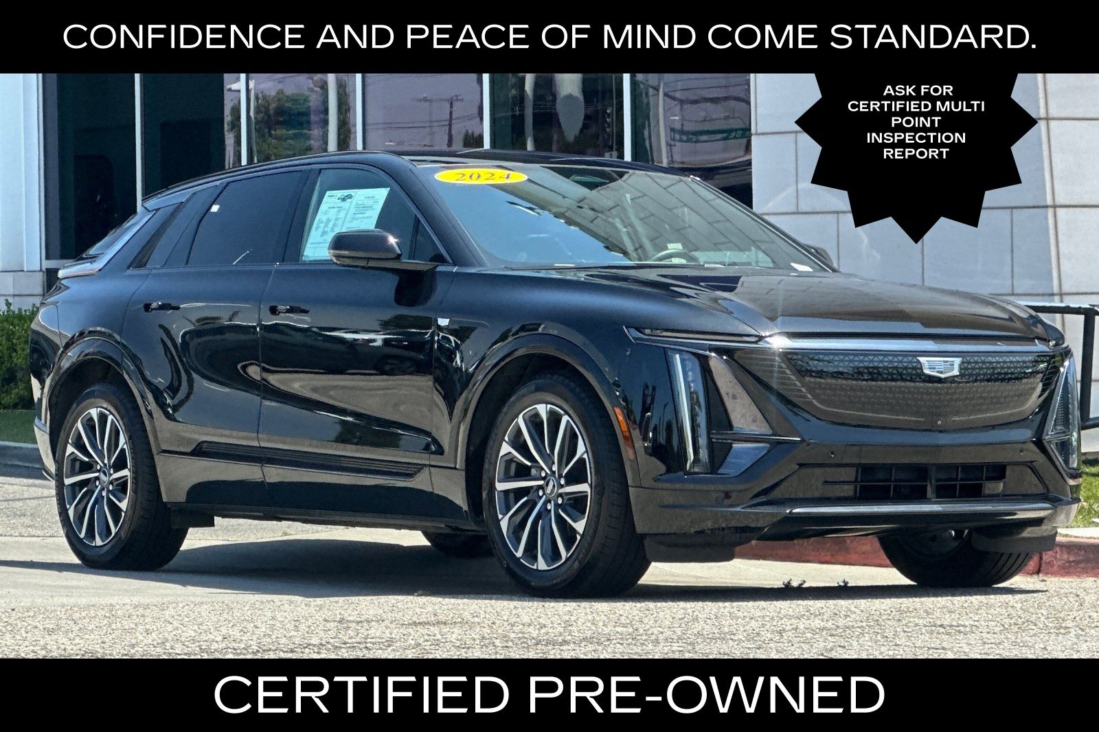 Stellar Black Metallic 2024 Cadillac LYRIQ SUV / Crossover Rear-Wheel Drive 1-Speed Automatic