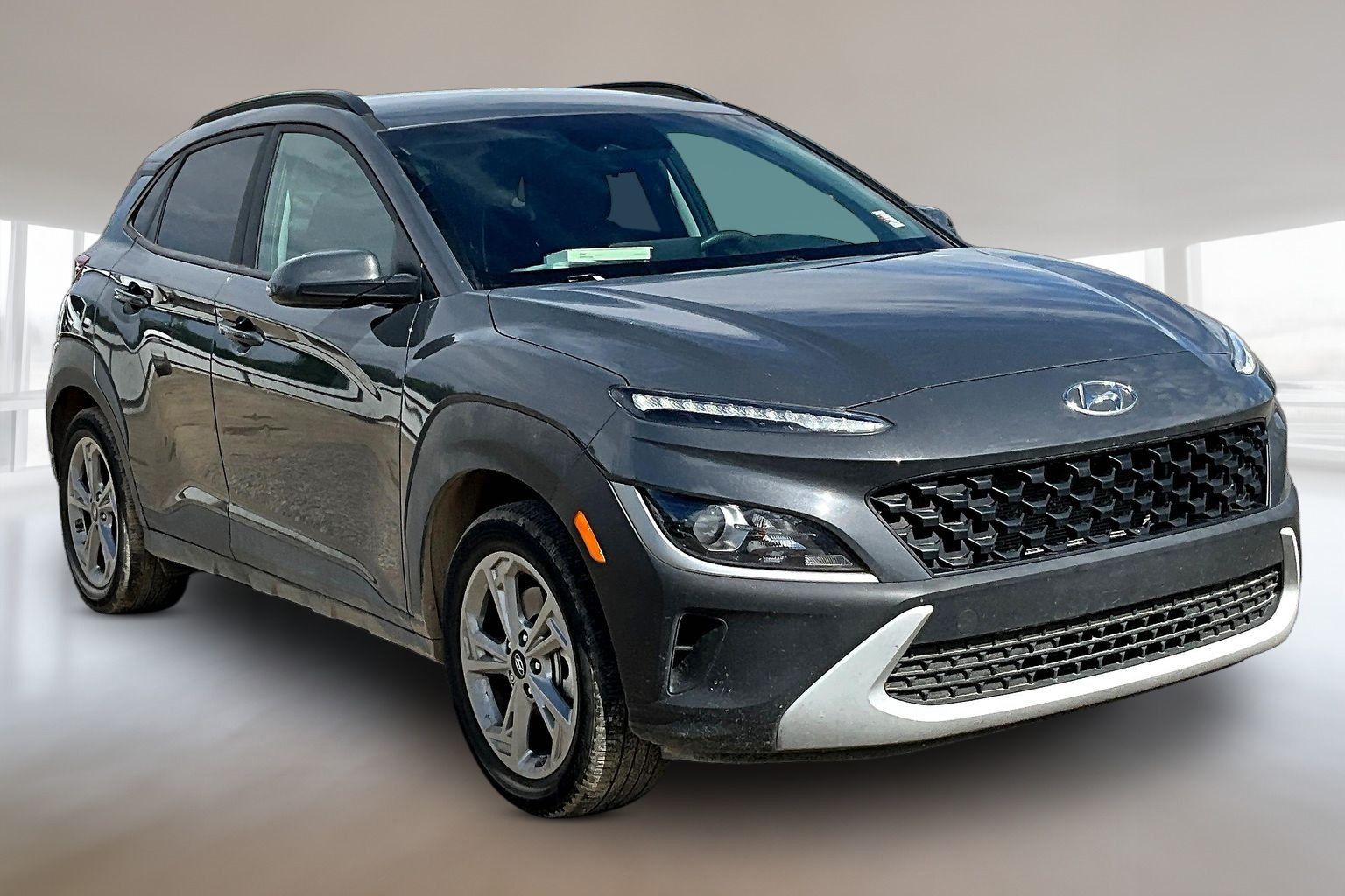 Gray 2023 Hyundai Kona SUV / Crossover All-Wheel Drive Continuously Variable Transmission