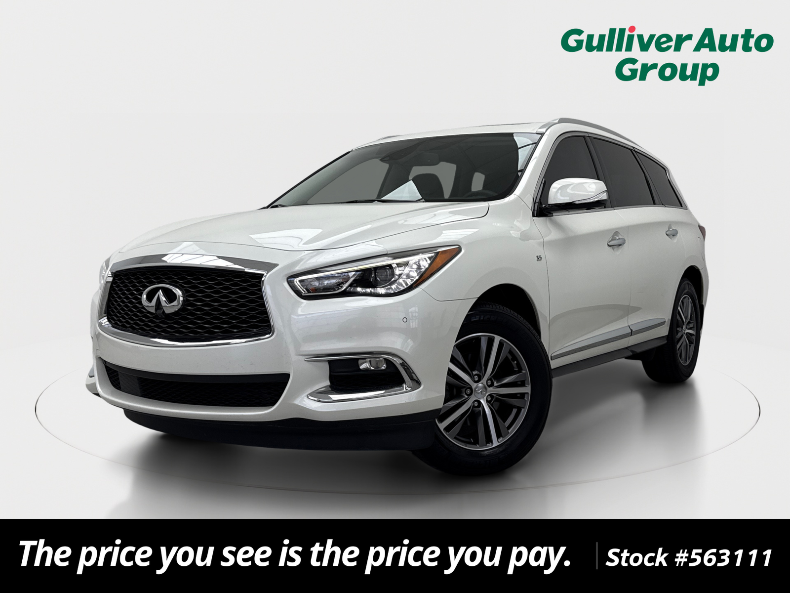 Majestic White 2019 INFINITI QX60 SUV / Crossover Front-Wheel Drive Continuously Variable Transmission