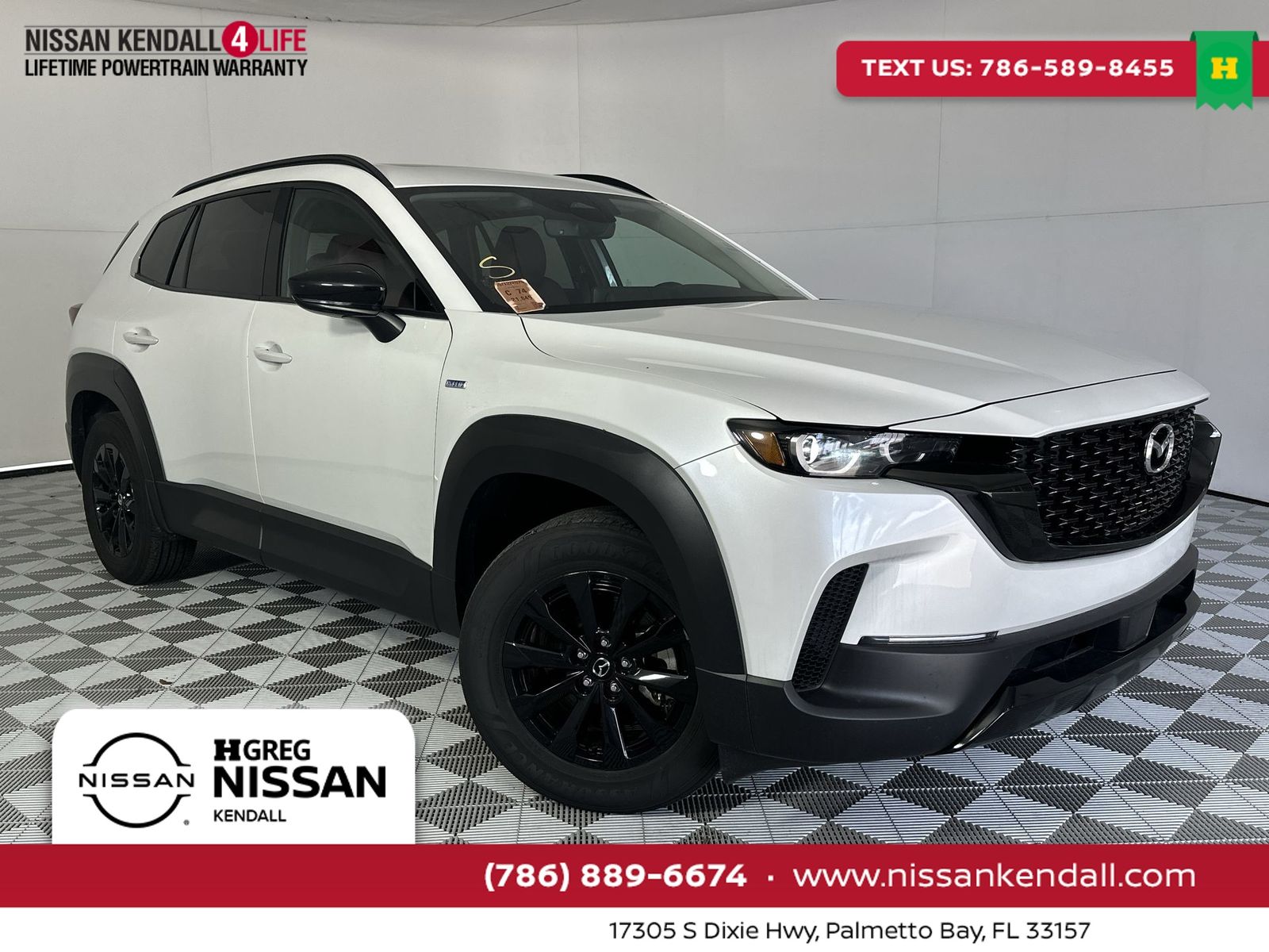 White (Wind Chill Pearl) 2025 Mazda CX-50 Hybrid Premium AWD SUV / Crossover All-Wheel Drive Continuously Variable Transmission