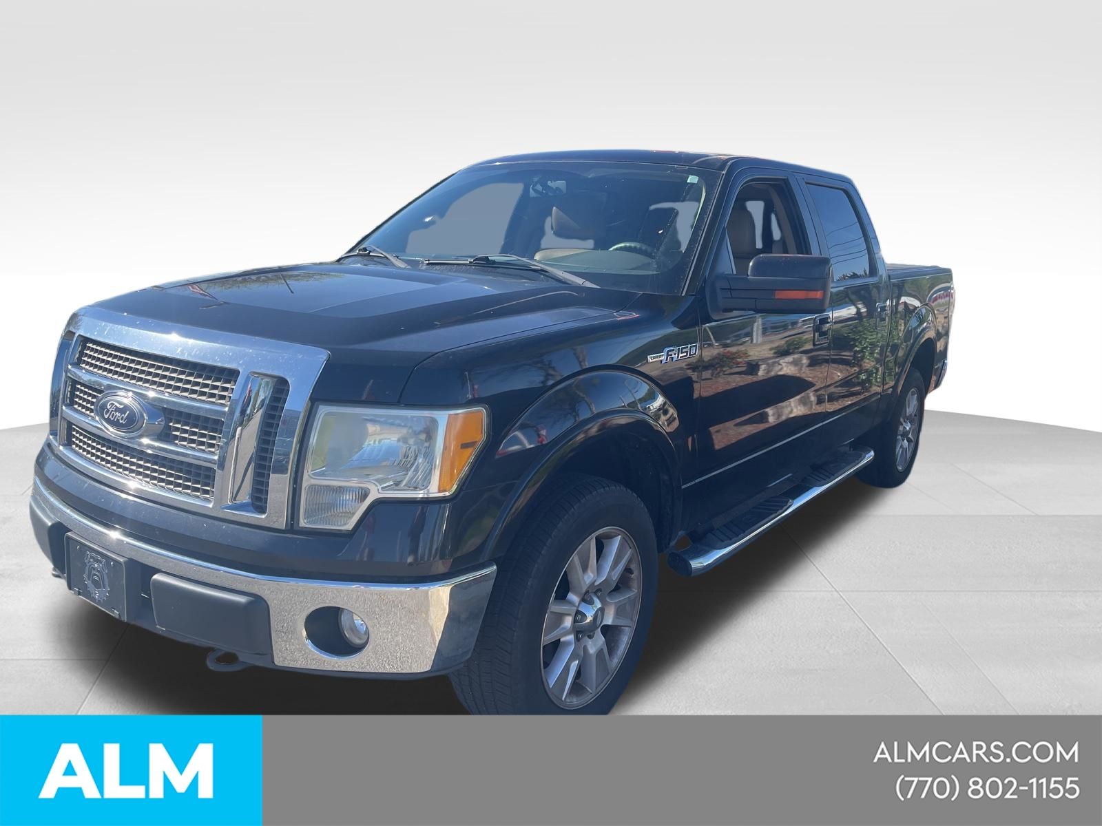 Tuxedo Black 2010 Ford F-150 Lariat SuperCrew 4WD Pickup Truck Four-Wheel Drive 6-Speed Automatic