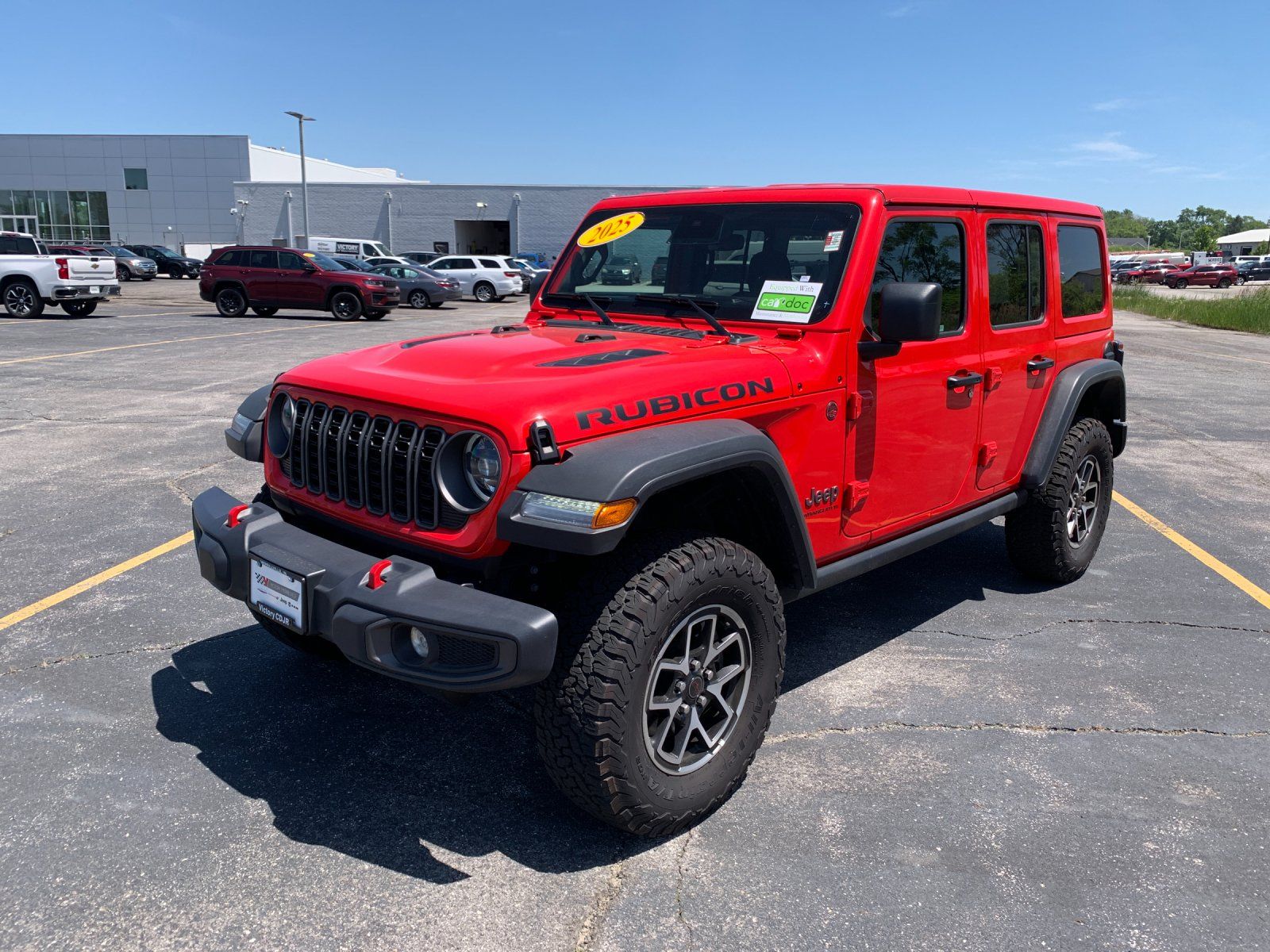 Firecracker Red Clearcoat 2025 Jeep Wrangler Rubicon 4-Door 4WD SUV / Crossover Four-Wheel Drive 8-Speed Automatic