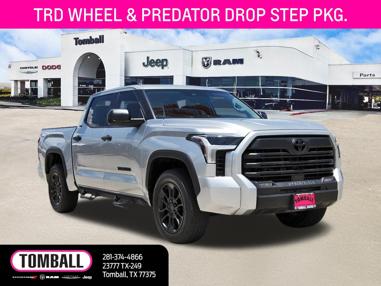 Celestial Silver Metallic 2022 Toyota Tundra Pickup Truck Four-Wheel Drive Automatic