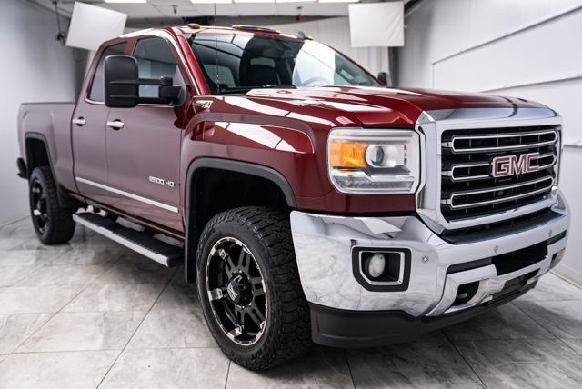 Sonoma Red Metallic 2015 GMC Sierra 2500HD SLT Double Cab SB 4WD Pickup Truck Four-Wheel Drive 6-Speed Automatic Overdrive
