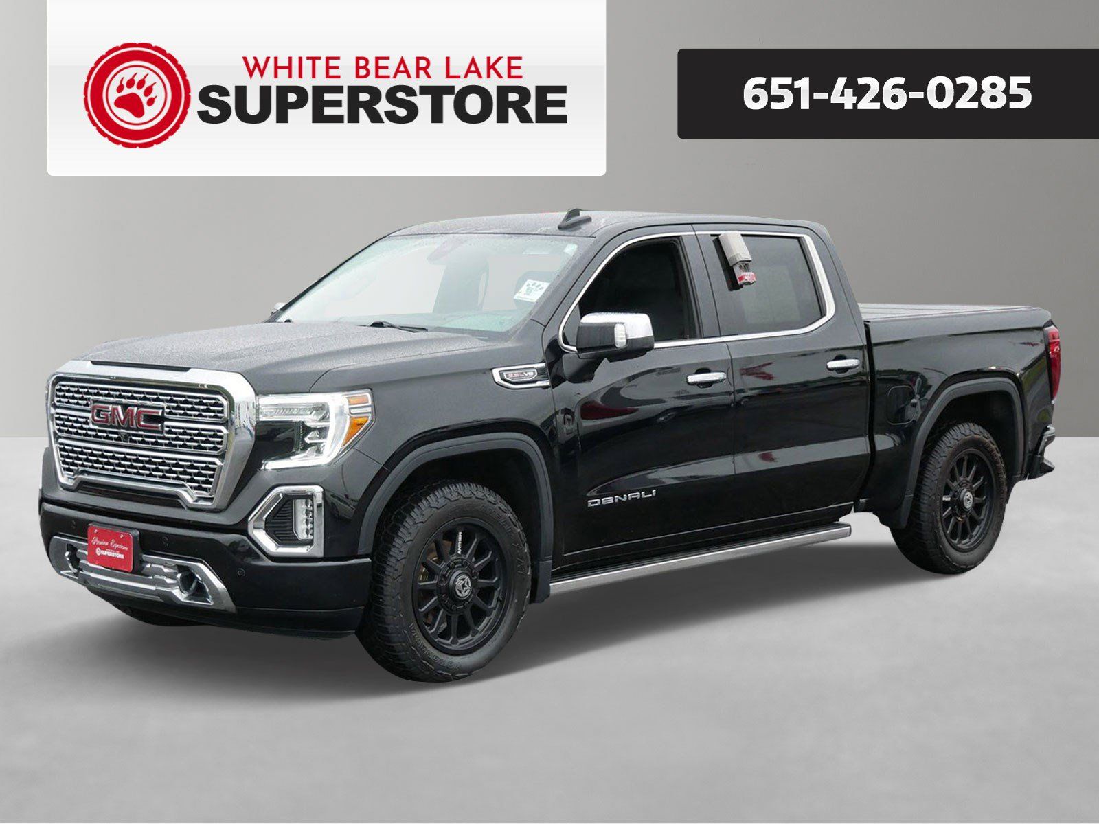 Onyx Black 2021 GMC Sierra 1500 Denali Crew Cab 4WD Pickup Truck Four-Wheel Drive Automatic