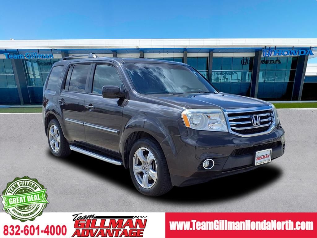 Dark Amber Metallic 2013 Honda Pilot EX-L with DVD 4WD SUV / Crossover Four-Wheel Drive 5-Speed Automatic