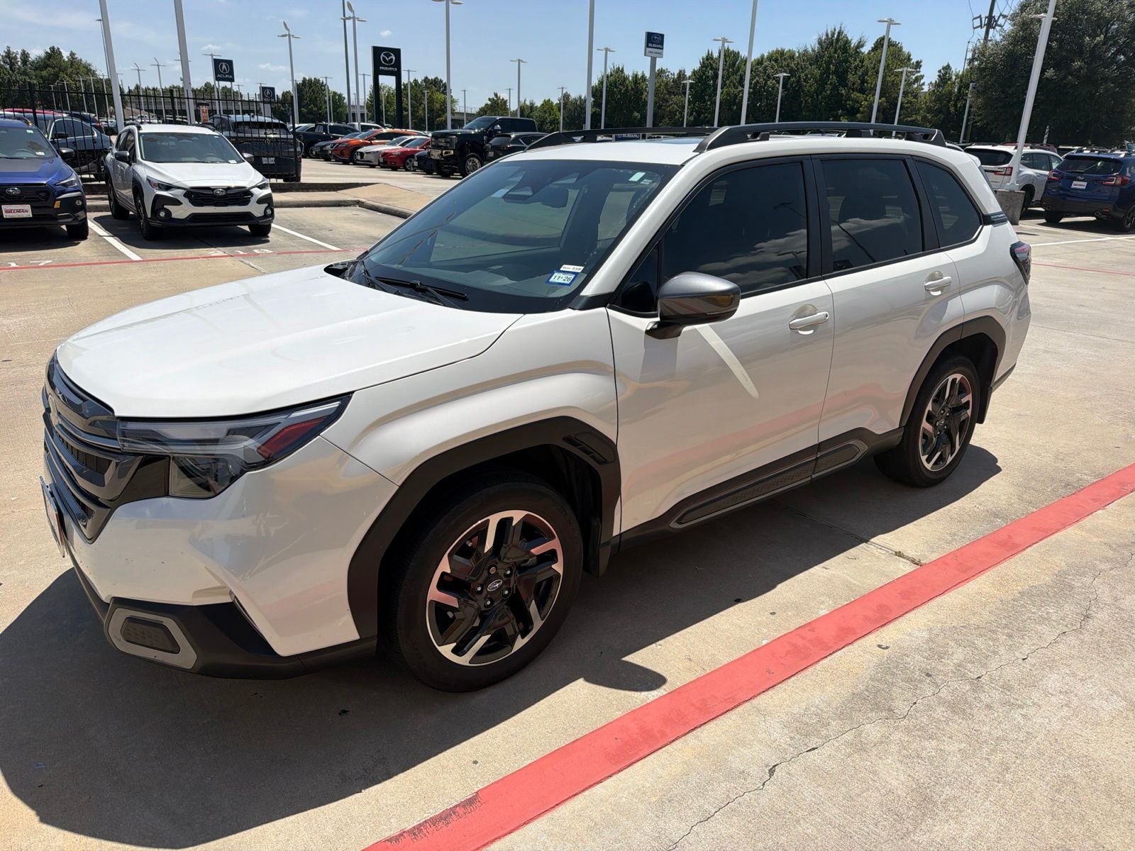 Crystal White Pearl 2025 Subaru Forester SUV / Crossover All-Wheel Drive Continuously Variable Transmission