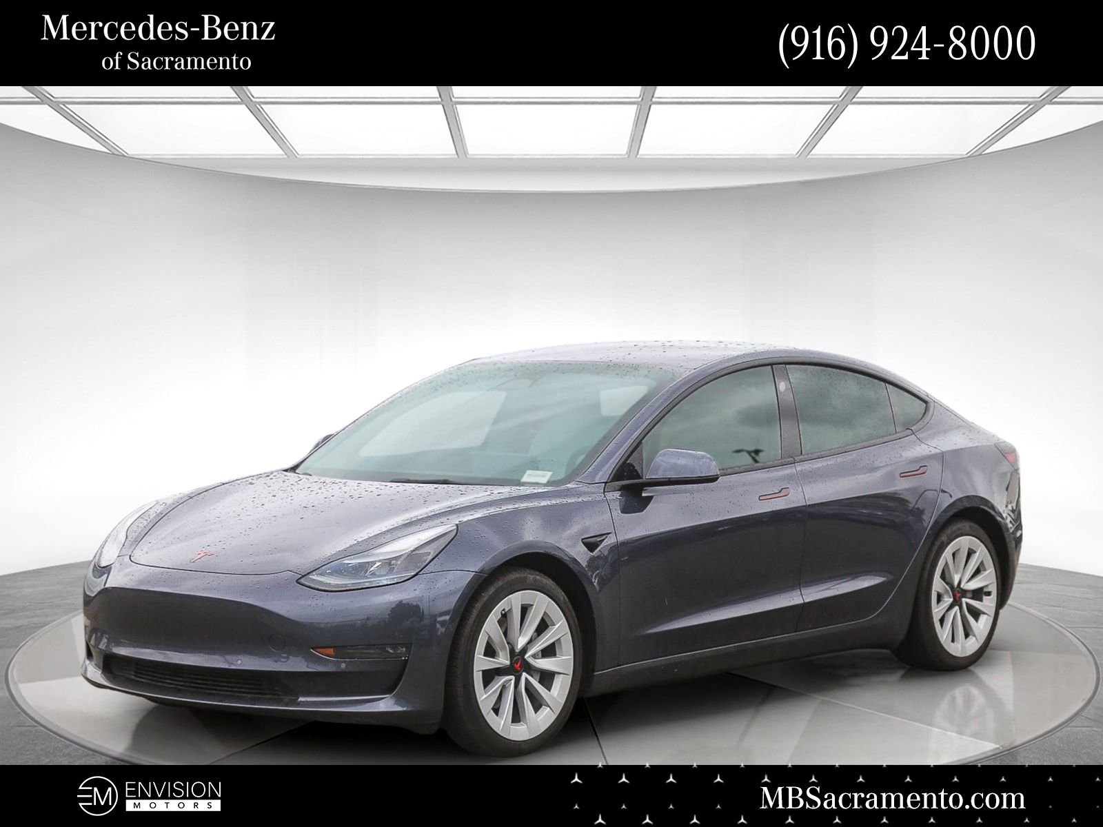 Midnight Silver Metallic 2022 Tesla Model 3 Long Range AWD Sedan All-Wheel Drive 1-Speed Automatic