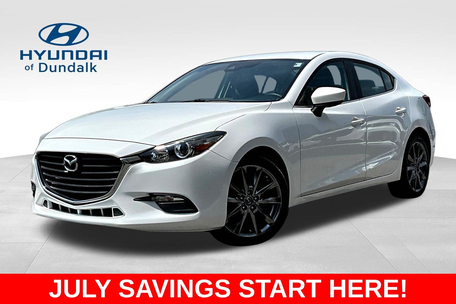 Snowflake White Pearl Mica 2018 Mazda MAZDA3 Sedan Front-Wheel Drive 6-Speed Automatic